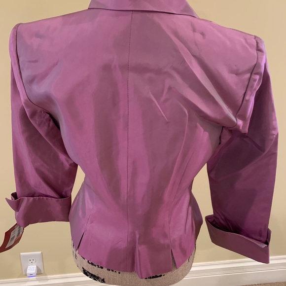 New JS Collections Pink Blouse Rhinestone Buttons - Picture 2 of 3